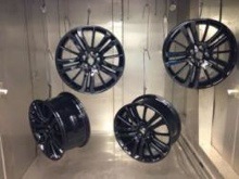 Four Black Alloys Drying in Oven
